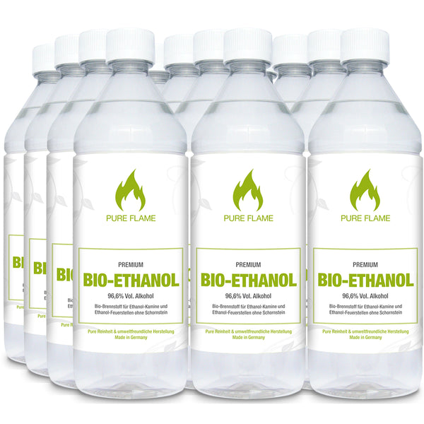 12 x 1 Liter Premium Bio-Ethanol 96,6%
